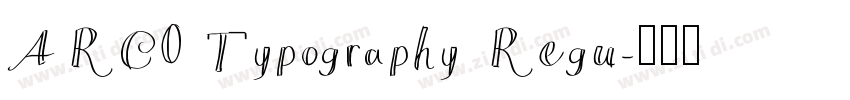 ARC0 Typography Regu字体转换
